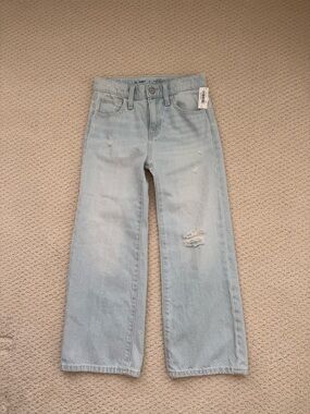Old Navy Light Blue Wide-Leg Jeans Girls size 8